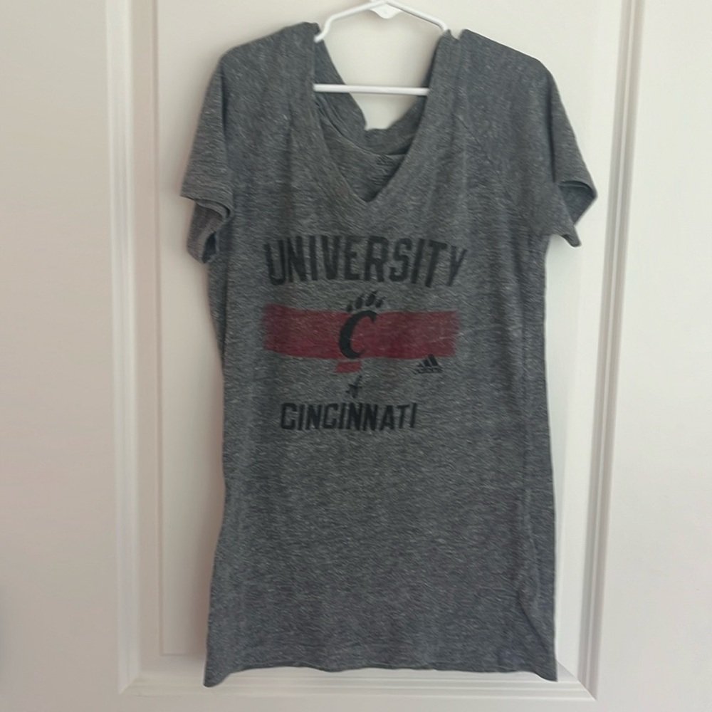 University of Cincinnati Adidas shirt.
